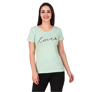 Women's C6401 <b>Short</b>-<b>Sleeved</b> Summer Sports <b>Top</b> Breathable <b>Knitted</b> Sweat Wicking <b>Top</b> with Embroidered Plaid Design for Autumn - Product Image 1