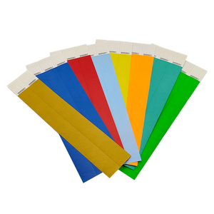 Vente chaude couleur unie Tyvek papier Bracelet personnalisé imprimable événement Bracelet fête parc à thème discothèque billet d'entrée - Product Image 2