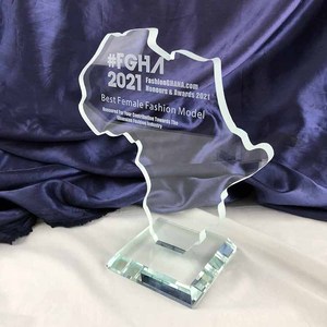 Nước cắt Châu Phi Hình dạng ngọc thủy tinh cúp MH-J0550 - Product Image 2