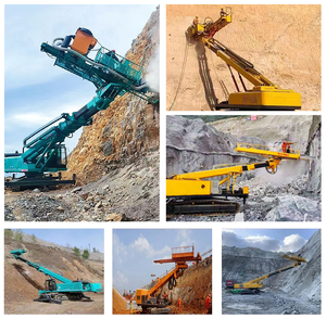 Shenghong DTH Bergrotsboorinstallatie met hoge hefvermogen, diesel aangedreven, rupsbanden, hellingbescherming, telescopische arm, pomp en motor - Product Image 6