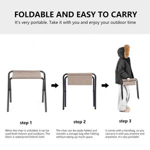 Outdoor <b>Folding</b> <b>Chair</b> Portable <b>Folding</b> <b>Chair</b> Ultralight Bench Camping Fishing Stool Cross Stool - Product Image 5