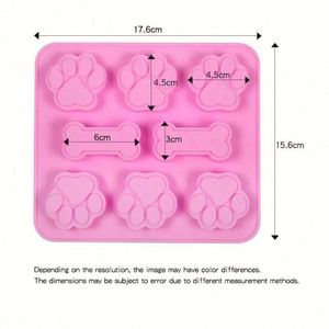 Moules en silicone Patte de chiot et os, antiadhésifs, qualité alimentaire, emporte-pièces pour chocolat, bonbons, gelée, glaçons - Product Image 4