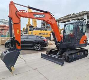 Mini-pelle Doosan DH 55 d'occasion Machines de construction de bonne qualité avec pompe Petite pelle Doosan - Product Image 4