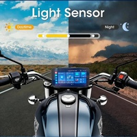 Navigation GPS pour moto 6,1 pouces, système Android, étanche IP67, luminosité automatique, caméra HD, CarPlay et Android Auto, ajustement universel