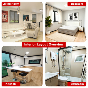 Villa prefabrik evler Modern lüks tasarım benzersiz ev konteyner iki hikaye konteyner ev - Product Image 3