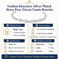 Pulseras de Lujo de Moda, Brazaletes Bohemios de Cobre, Pulsera de Tenis para Mujer con Cierre de Zirconia, Joyería al por Mayor Yiwu