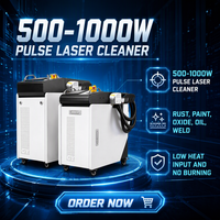 Nettoyeur laser pulsé portatif 500W 1000W – Élimination de la rouille, de la peinture et du carbone sans produits chimiques – Traitement industriel des surfaces métalliques