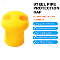 Capuchon d'extrémité de tube d'échafaudage réutilisable de haute qualité, capuchon de sécurité pour barres d'armature, capuchon de protection pour barres d'armature, capuchon d'extrémité pour la construction