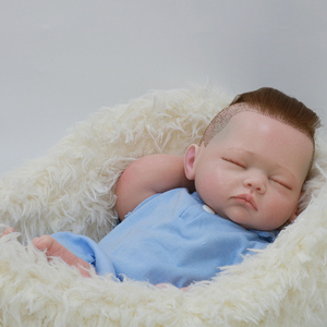 2022 nouveau Offre Spéciale belle 18 pouces <span class=keywords><strong>bébé</strong></span> <span class=keywords><strong>Reborn</strong></span> corps complet <span class=keywords><strong>Silicone</strong></span> pour patron poupée jouet pour garçons doux bricolage jouet - Product Image 4