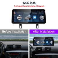 HFMidia Qualcomm Snapdragon 680 12,3 pouces Android 16 Autoradio GPS Multimédia pour BMW E81 E82 E87 E88 Unité centrale Radio Bluetooth