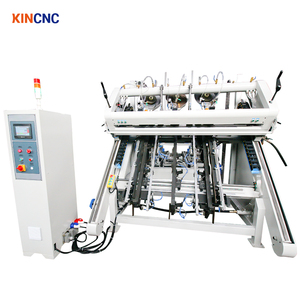 Macchina Automatica KINCNC per la Produzione di <span class=keywords><strong>Pallet</strong></span> <span class=keywords><strong>in</strong></span> <span class=keywords><strong>Legno</strong></span>, Controllo PLC, Pressa Idraulica, Funzionamento Touch Screen, Dimensioni Personalizzabili - Product Image 1