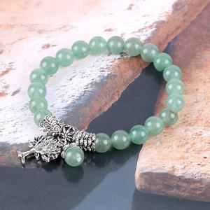 Bracciali donna avventurina verde pietra naturale Yoga Mala pregare <span class=keywords><strong>rosario</strong></span> perline meditazione guarigione braccialetto <span class=keywords><strong>albero</strong></span> della vita Reiki - Product Image 4