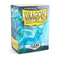 100 protège-cartes transparents mats Dragon Shield, lisses et résistants - Compatibles avec Magic PKM/MTG/TCG