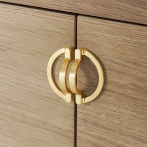 Furniture Handle Zinc Alloy Cabinet Drawer Wardrobe Door Minimalist Design Durable Hardware Accessory - Product Image 2