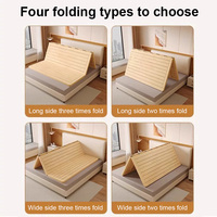 Sommier à lattes pliable en pin massif, support de matelas, planche de remplacement pour lits superposés, tailles Twin, Full, Queen, King