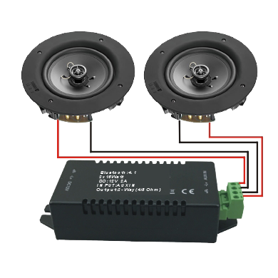 2-Channel for Bluetooth Wireless Amplifier for Ceiling and Wall Speakers Speaker Accessories Kit