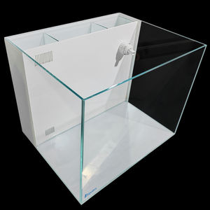 Op maat gemaakte glazen aquariumset van hoogwaardig materiaal voor binnen- en buitengebruik, vierkant, voor zeewater, geschikt voor op tafel. - Product Image 1