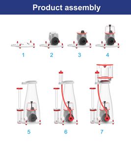 Skimmer Protein Internal akuarium 7 "akrilik ekstrem dan plastik 18W Media Filter 220V daya untuk spesies ikan - Product Image 4