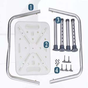Silla de <span class=keywords><strong>ducha</strong></span> de altura ajustable <span class=keywords><strong>para</strong></span> adultos al por <span class=keywords><strong>mayor</strong></span>, <span class=keywords><strong>Asiento</strong></span> de baño <span class=keywords><strong>para</strong></span> pacientes de baño - Product Image 2