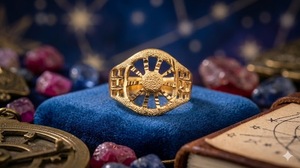 DIVYORO Luxury Gold Plated <b>Men</b> <b>Ring</b> Fashion Jewelry Copper and Brass Classic Finger <b>Ring</b> Suitable for Daily and Party Wear - Product Image 3