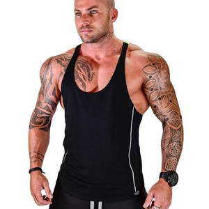 Débardeur de sport en coton pour homme, style décontracté, dos nageur, pour la course et l'entraînement, élastique et respirant, pour le commerce international - Product Image 5