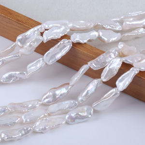 Collar y Pulsera de Perlas de Agua Dulce Naturales Zhuji de 10-11 mm, Color Blanco, Perlas Sueltas para DIY, Venta al por Mayor - Product Image 3