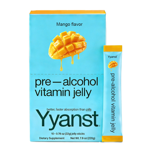 OEM/ODM เจลลี่แท่งแก้แฮงค์สำหรับผู้ใหญ่ ดูดซึมเร็วขึ้น บำรุงตับและลำไส้ สำหรับก่อนดื่มแอลกอฮอล์-ราคาโรงงาน - Product Image 1