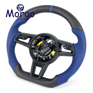 Volante Personalizado de Fibra de Carbono Mate para <span class=keywords><strong>Porsche</strong></span> Cayenne, Panamera, 718 <span class=keywords><strong>GTS</strong></span>, 997, 985, 981, <span class=keywords><strong>Boxster</strong></span>, Cayman, 987, 992, Macan - Product Image 3