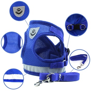 Arnés Ajustable y Reflectante para Perro y Gato con Correa de Paseo para Cachorro Arnés de Malla de Poliéster para Perros Pequeños y Medianos - Product Image 2