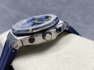 Reloj Mecánico de Lujo, Super Calidad, Resistente al Agua, 42mm, Fábrica MS, Movimiento ETA 3124, Diver 26703, Multifunción, Cronógrafo, Azul - Product Image 4