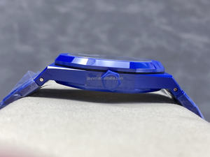 นาฬิกาจักรกลเรืองแสงคุณภาพสูงสุด รุ่นใหม่ หรูหรา ขนาด 41 มม. โรงงาน APS กลไก 4302 รุ่น 15500 กันน้ำ กระจกแซฟไฟร์ ตัวเรือนเซรามิกสีน้ำเงิน - Product Image 4