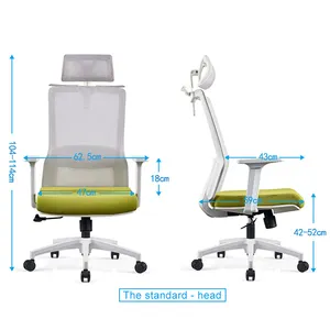 Chaise de bureau ergonomique semi-maille, meuble de haute qualité, chaise de bureau