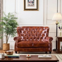 Chaise industrielle en bois massif antique de luxe léger pour une personne confortable à dossier haut pour les loisirs