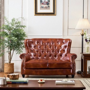 Chaise industrielle en bois massif antique de luxe léger pour une personne confortable à dossier haut pour les loisirs - Product Image 4