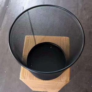 Factory Price Expanded Metal <b>Mesh</b> <b>Wire</b> Black Trash Can Garbage Bin for Home Office Durable Anti- Corrosion - Product Image 4
