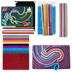Juguetes Sensoriales de Silicona, Plástico y Espuma, Incluye Bolsa de Viaje Portátil, Tablero de Actividades Anti-Ansiedad, Calmante para el Estrés de los Niños - Product Image 4