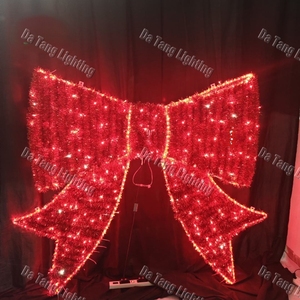 Motifs lumineux en ruban pour ajouter une profondeur visuelle aux décorations de Noël dans les places publiques, les centres commerciaux et les cours d'hôtels - Product Image 2