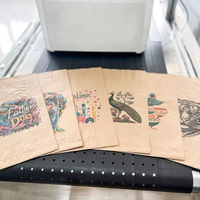 Imprimante jet d'encre automatique à passage unique pour sacs en papier, impression couleur sur sacs de courses avec alimentateur automatique à adsorption