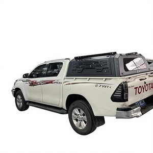 En stock: Tapa rígida de aleación de aluminio para cabina doble, tipo camper, para caja de 5 pies, envío rápido para <span class=keywords><strong>Toyota</strong></span> GMC Dmax Tacoma - Product Image 1