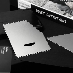 Aluminum Alloy Cake Scraper Rectangle Silver Baking Utensil Cake Butter Spatula Cutting Knife - Product Image 1
