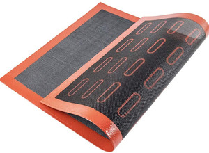 Vente chaude antiadhésif 40*60cm <span class=keywords><strong>Silicone</strong></span> maille cuisson four feuille <span class=keywords><strong>Eclair</strong></span> <span class=keywords><strong>tapis</strong></span> de cuisson pour Cookie pain Biscuits bouffée <span class=keywords><strong>Eclair</strong></span> - Product Image 2