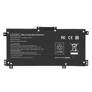 Batteries d'ordinateur portable de haute qualité LK03XL pour <span class=keywords><strong>HP</strong></span> <span class=keywords><strong>Envy</strong></span> X360 Convertible 15-BP 15M-BP LK03XL HSTNN-UB7I TPN-W127 W12 batterie interne - Product Image 1