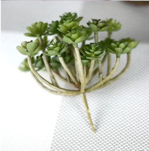 24 cabezas de plantas artificiales imitadas paisaje suculento <span class=keywords><strong>tierra</strong></span> Lotus plantas raras flor DIY hogar jardín boda decoración - Product Image 1