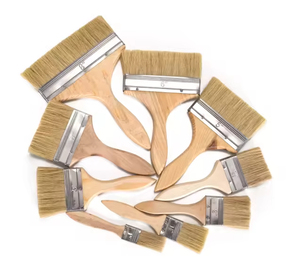 <span class=keywords><strong>Pinceau</strong></span> professionnel de qualité industrielle et bricolage avec manche en bois entrepôt personnalisable taille différente pour le polissage - Product Image 1
