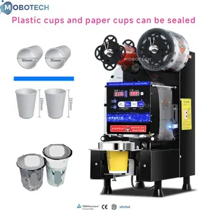 Automatische Cup Sealer Cup Versiegelung maschine Bubble Tea Maschine Seal 90mm 95mm PP Cup