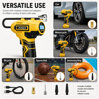 8.4V 150PSI 10.5Bar Cordless Tire Inflator Portable Digital Air Compressor USB Rechargeable Auto Stop Pump for Car Bike Ball OEM