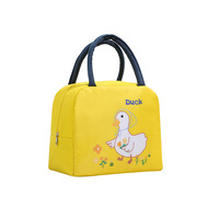 Sac Isotherme Portable pour Déjeuner Motif Canard Mignon en Aluminium – Boîte à Lunch Isolante