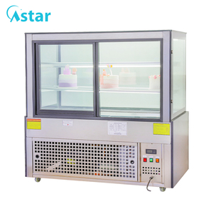 0.9米黑色台面冷水机中国工厂方形橱柜冰柜蛋糕展示时尚商用 - Product Image 3