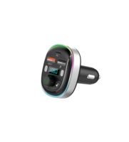Lecteur MP3 Bluetooth pour voiture, appels mains libres, émetteur FM avec chargeur USB 3A, FCC