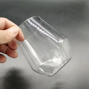 12盎司宠物水杯可重复使用无双酚a塑料酒杯塑料不倒翁
